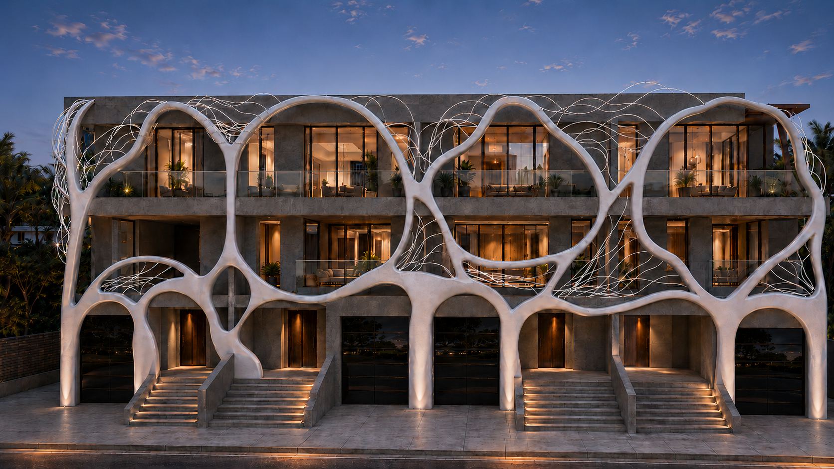 Gaudí Villas Exterior Facade Rendering